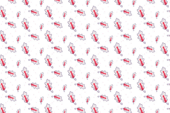 Fall Beauty Leaves Retro Style Pattern