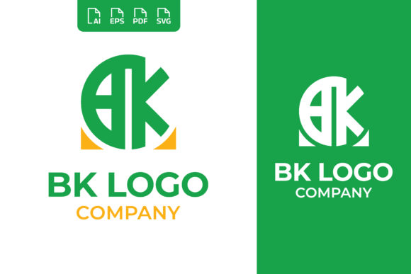 Initial Letter B K BK KB Circle