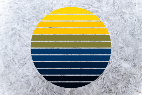 Retro Sunset Circle 80