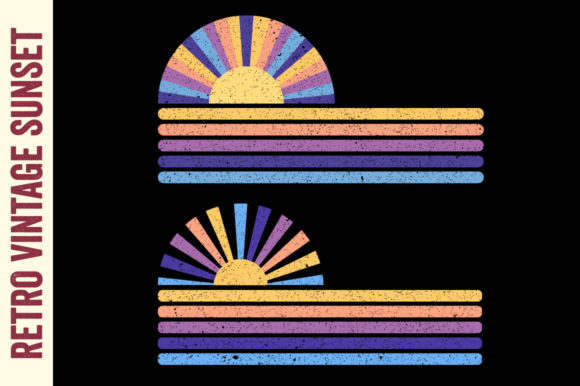 Retro Vintage Sunset Beach Summer 13