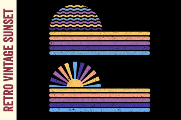 Retro Vintage Sunset Beach Summer 6