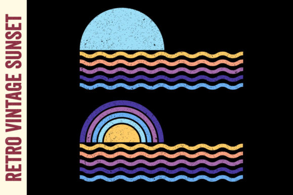 Retro Vintage Sunset Beach Summer 9