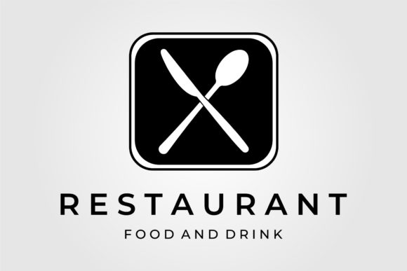 Spoon and Knife for Restaurant Logo