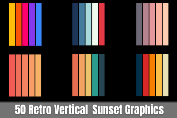 Vertical Retro Sunset Premium Bundle